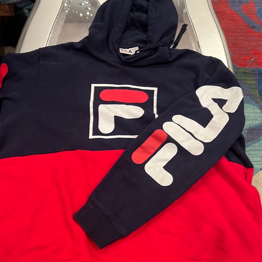 Gently Use Oversized Double Extra Large Fila Hood… - image 1